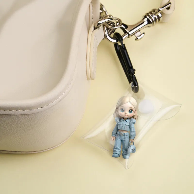 Gepersonaliseerde 3D Mini Figuur van Jouw Foto (1 Persoon)