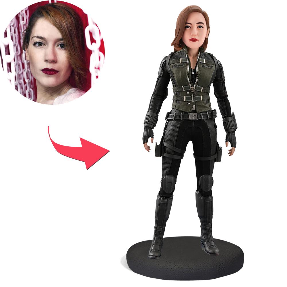 Black Widow – Gepersonaliseerde Bobblehead met Gegraveerde Tekst