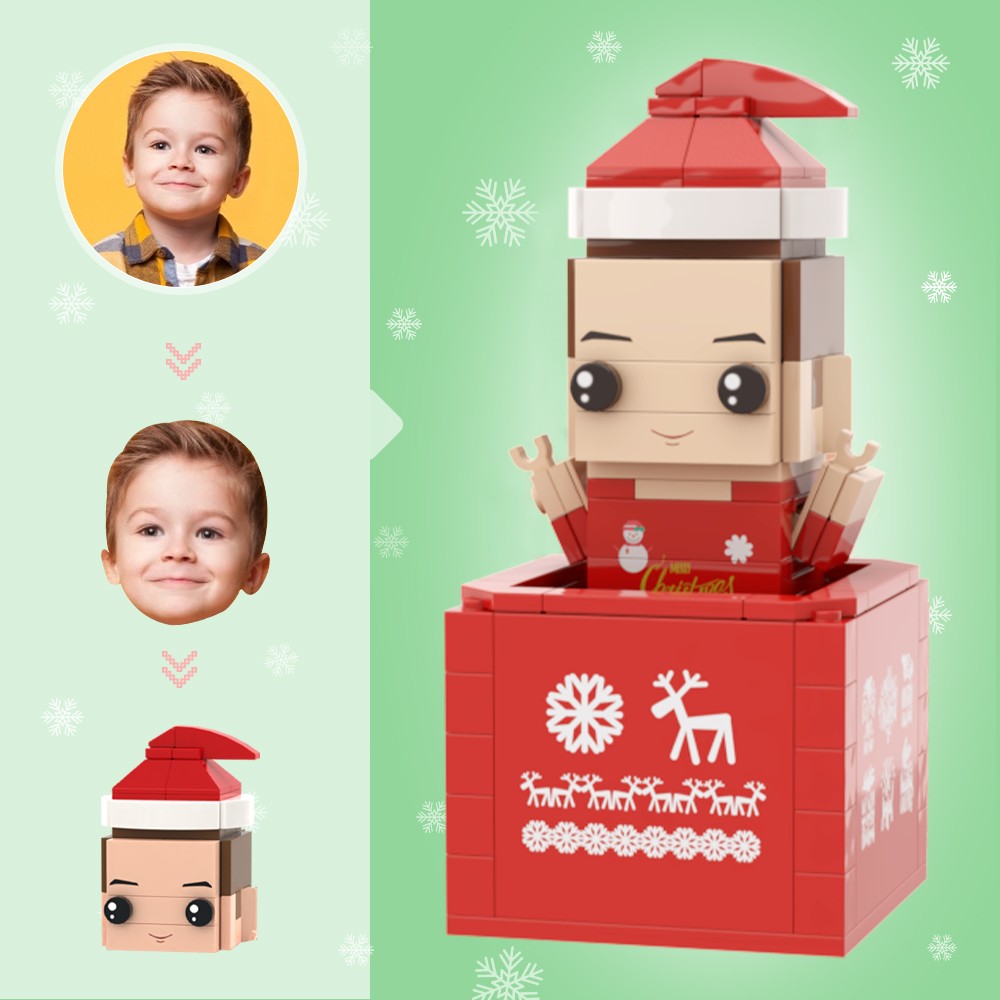 Gepersonaliseerde Bovenlichaam Brick-Figuur – Origineel Kerstcadeau