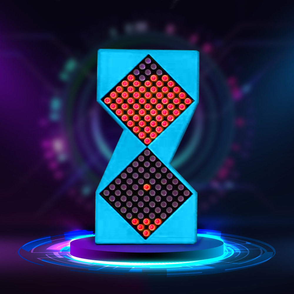 Electronic Hourglass Cyberpunk Desktop Hourglass Meter Clock Desktop Decoration Gift