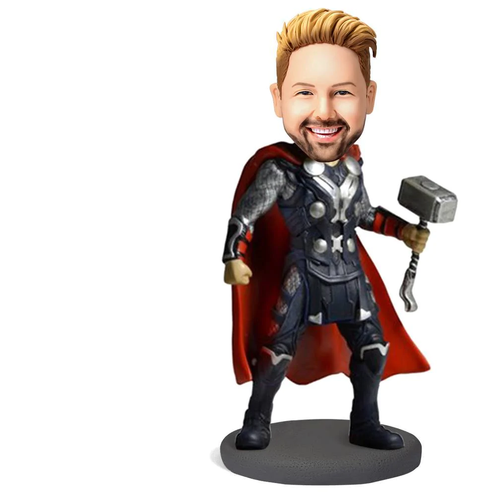 The Mighty Thor – Gepersonaliseerde Bobblehead met Gegraveerde Tekst